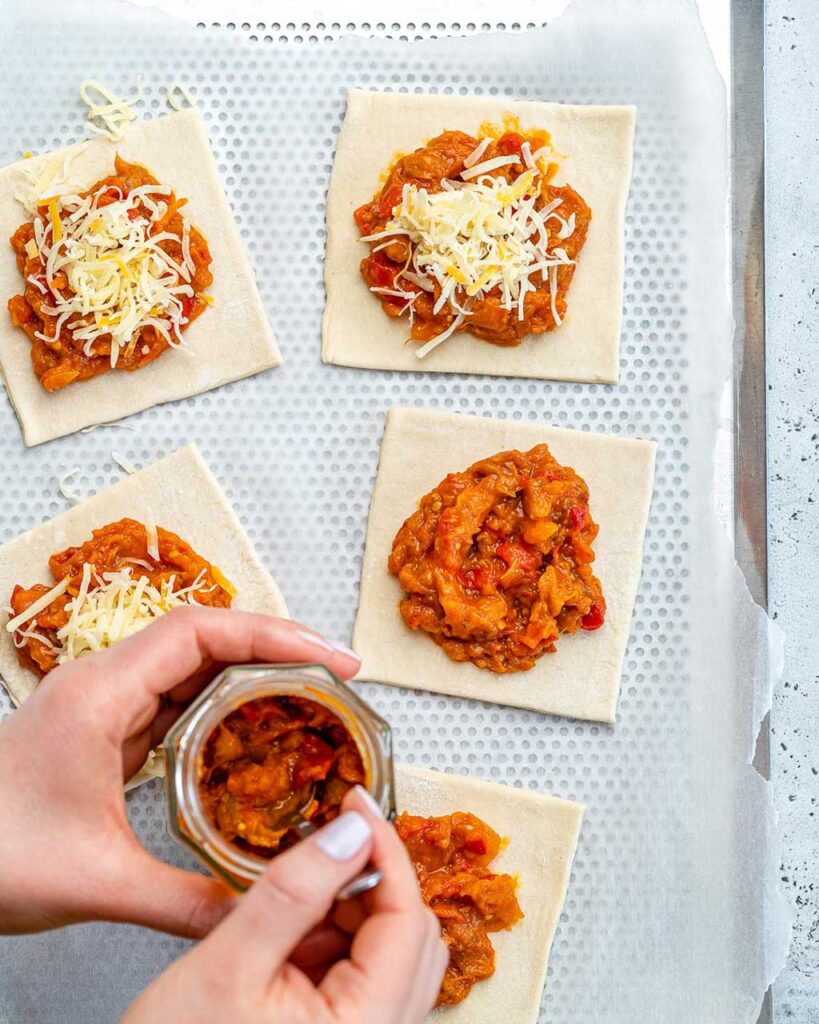 Savory Cheese Pie With Raureni Zacusca Filling